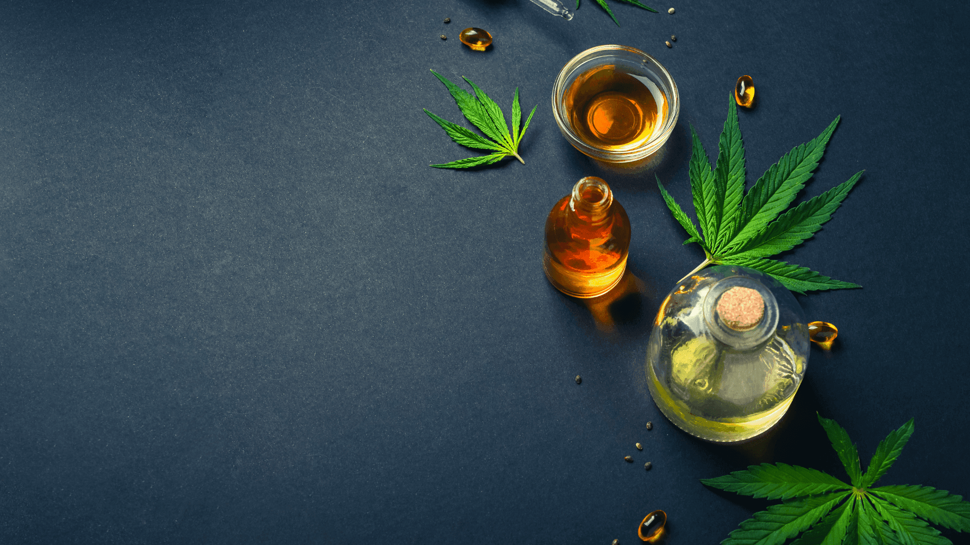 Top Spot Ansicht Cannabisböüten & extrake